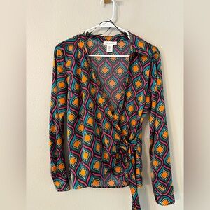 Cupcakes & Cashmere Colorful Wave Pattern Fabric